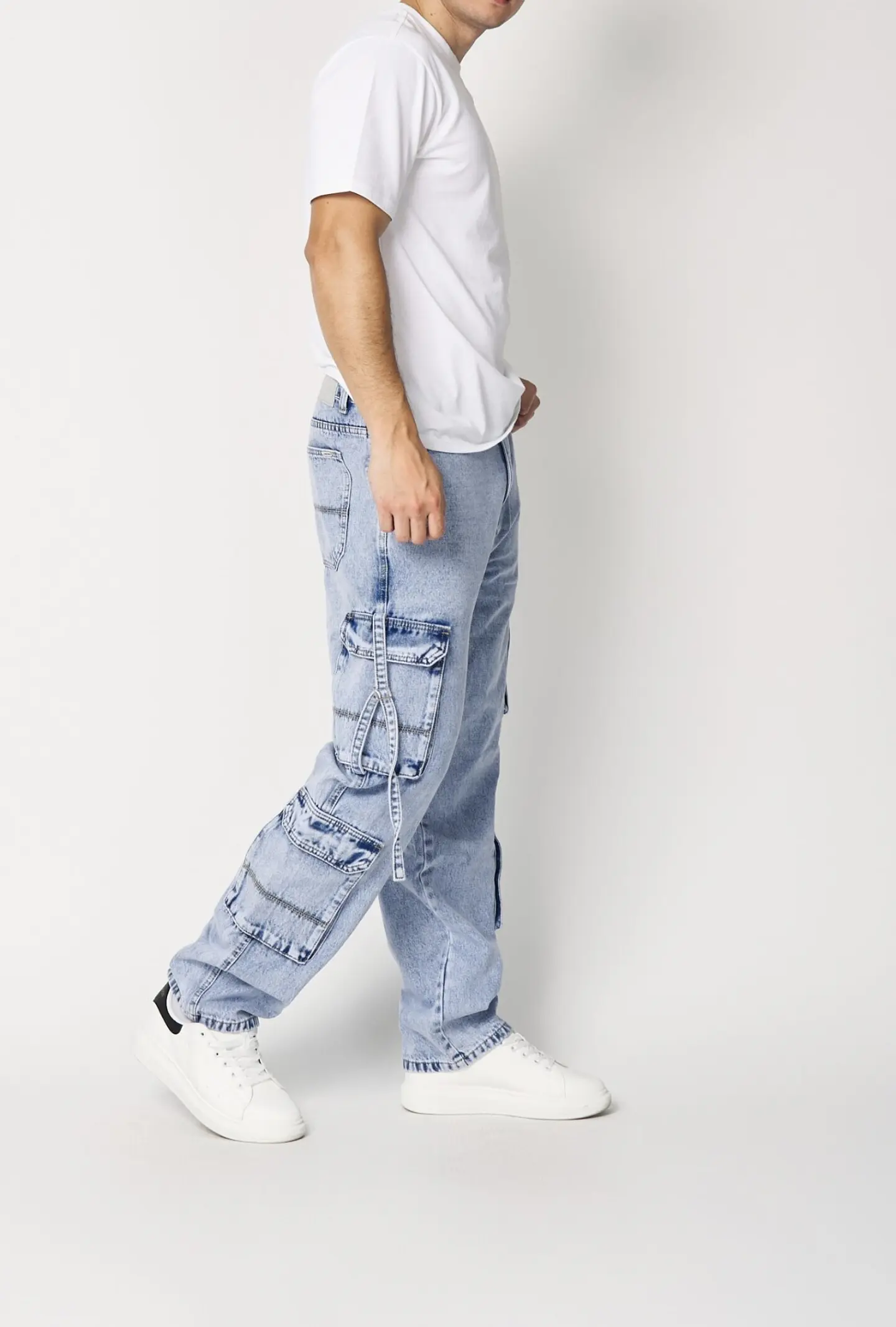 JEANS CARGO BAGGY  3