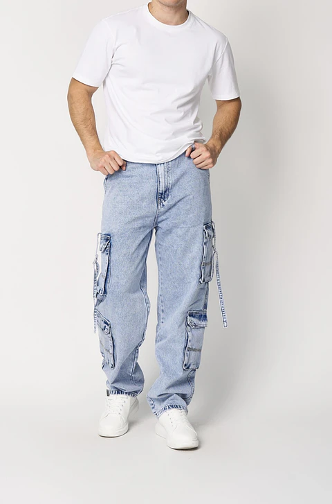 JEANS CARGO BAGGY 