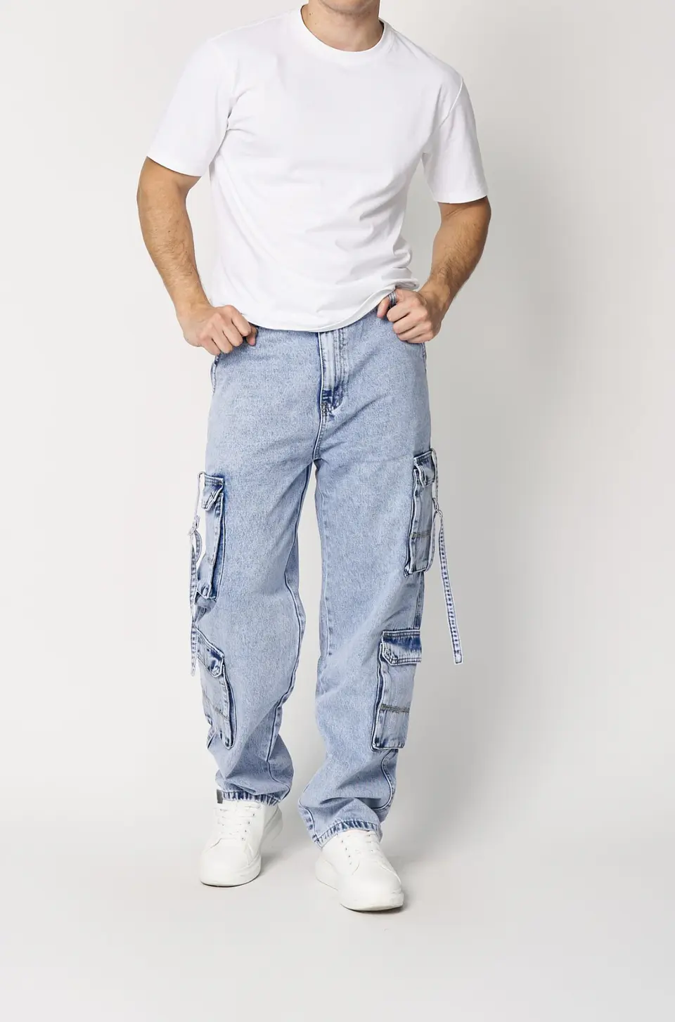 JEANS CARGO BAGGY  1