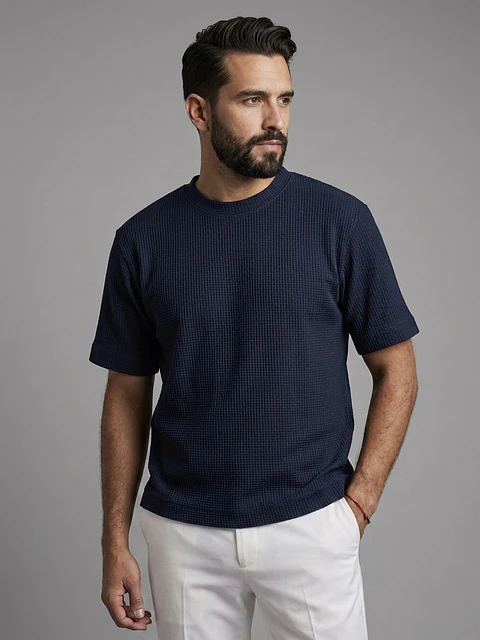POLERA WAFFLE ALGODON 