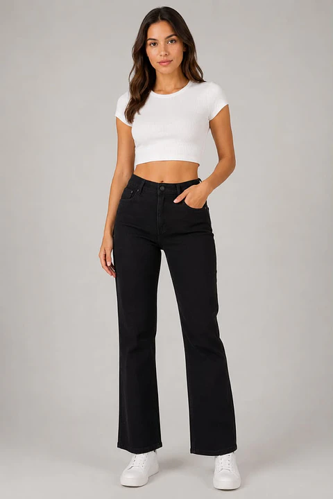 JEANS PALAZZO PUSH UP