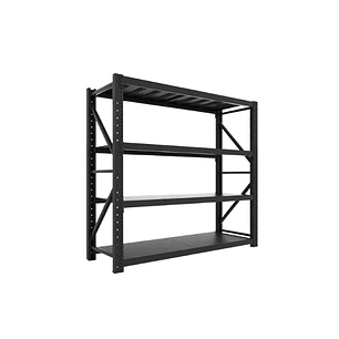 Repisa Rack Estante Metálico 200x60x200 1600 Kilos Negro Mate