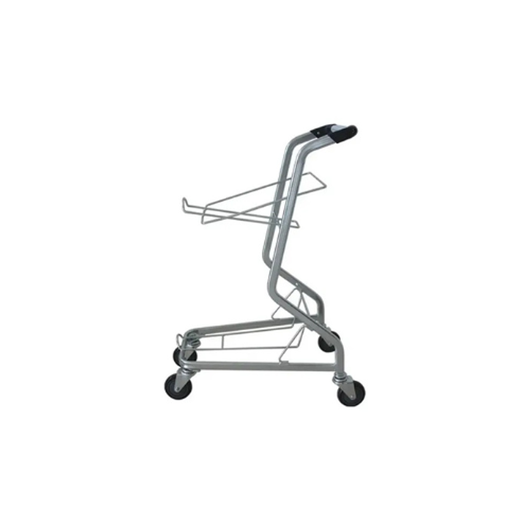 Carro Metálico Supermercado Para 2 Canastos 30 Litros 1