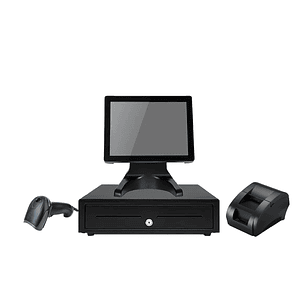 KIT Punto Venta AIO S100 Táctil 15 INTEL I5 4GB M2.SSD Full Venta e Inventario