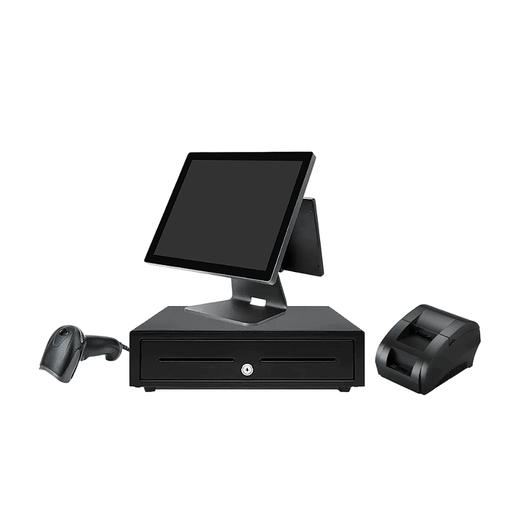 KIT Punto Venta AIO 2 Pantallas Q2T Táctil 15 INTEL I5 4GB M2.SSD Full Venta e Inventario 1