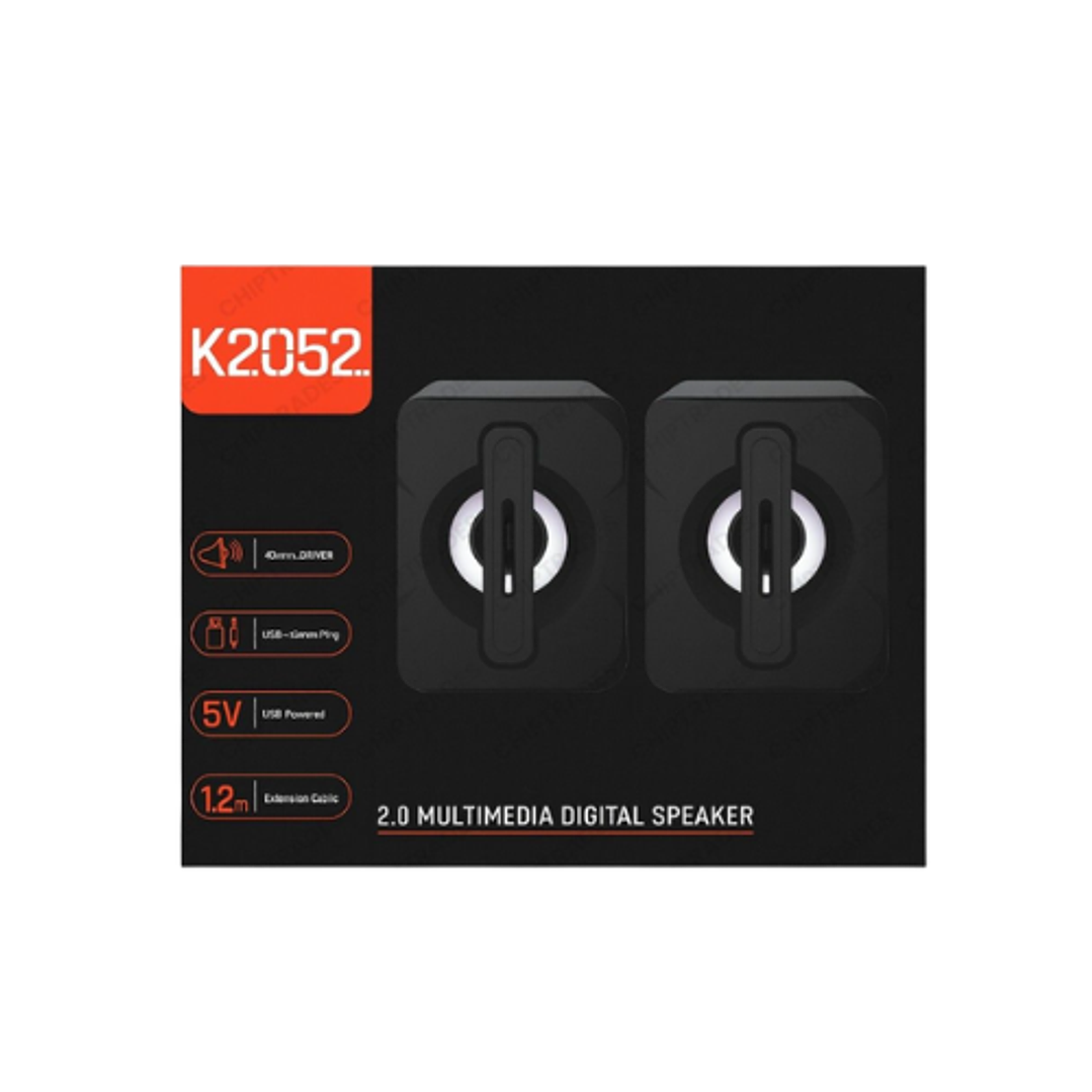 Parlantes USB 2.0 entrada 3.5mm K2052  2
