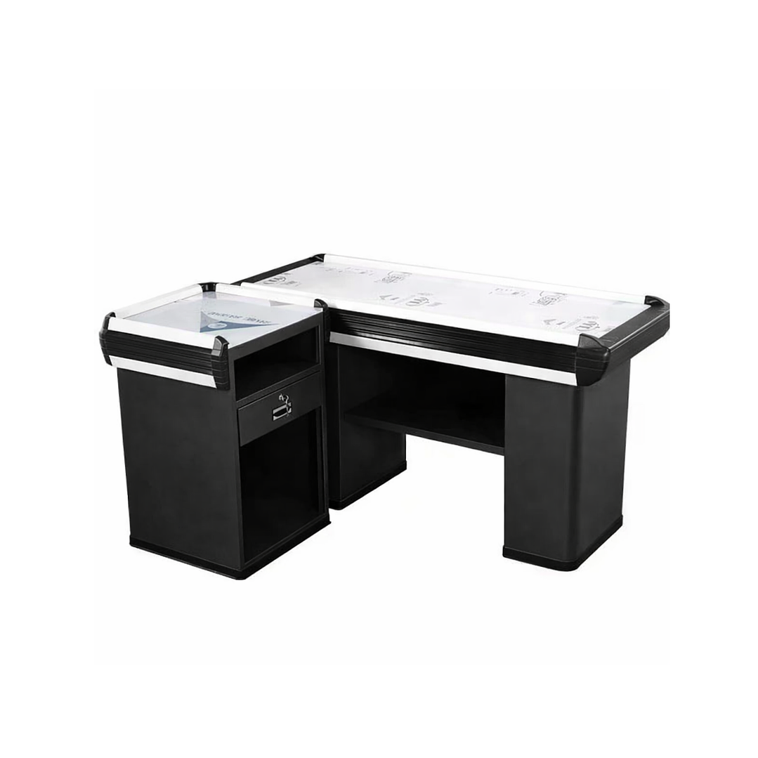 Mueble Checkout Negro Mate 1.8 Linea de Caja 2pcs 1