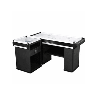 Mueble Checkout Negro Mate 1.8 Linea de Caja 2pcs