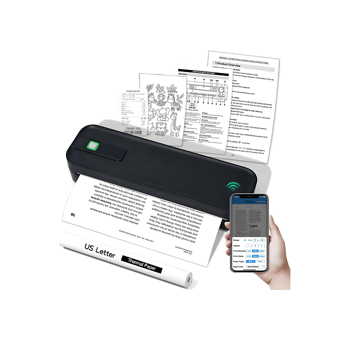 Impresora Térmica Portable Carta A4RJ USB Bluetooth 2