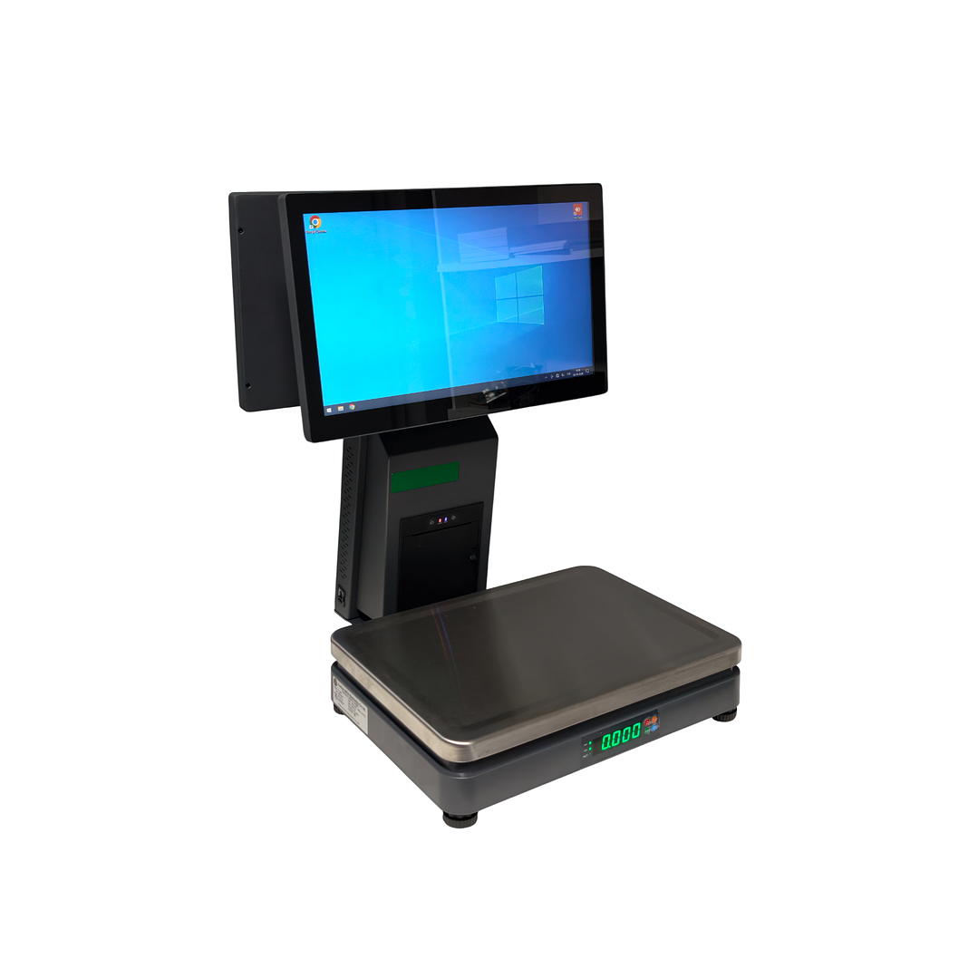 KIT Punto Venta AIO S900 2 Pantallas Táctil 15 con Balanza 30kg INTEL I5 4GB M2.SSD 80mm Full Venta e Inventario 2