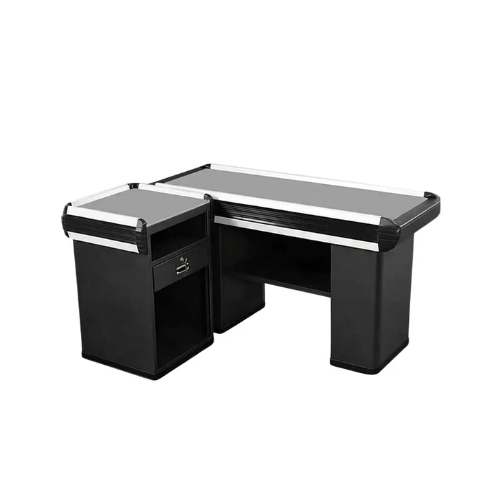Mueble Checkout Negro Mate 1.8 Linea de Caja 2pcs 1