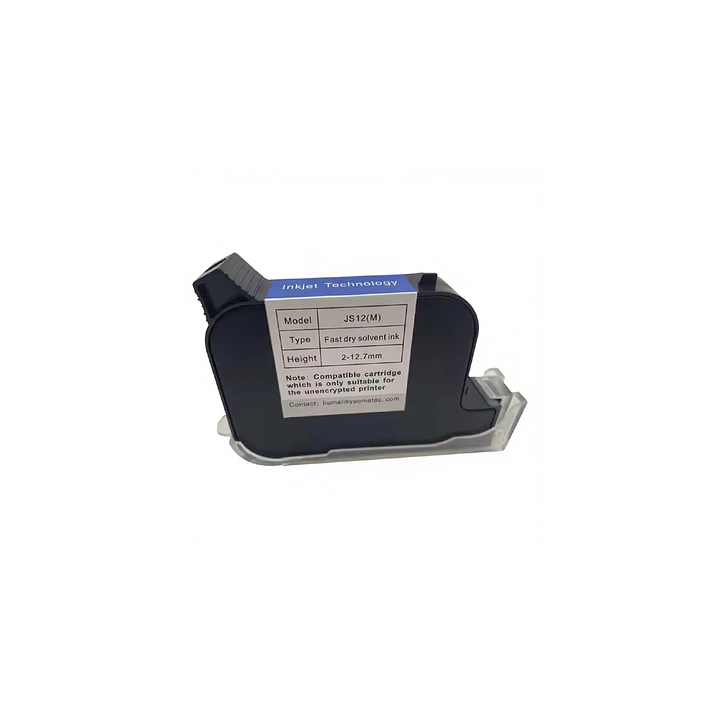 Cartucho Tinta Impresora Portable JS12 Secado Rápido Negro 2 a 12.7MM 1