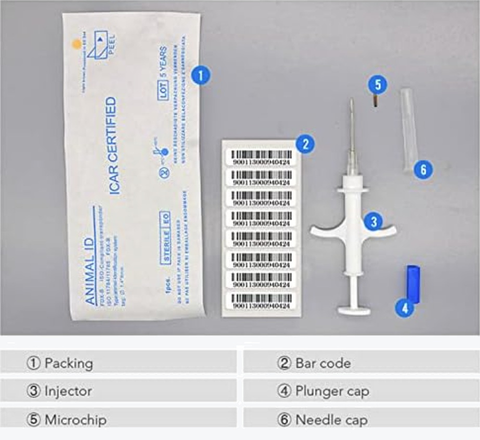 Microchip para mascotas ANIMAL ID  2