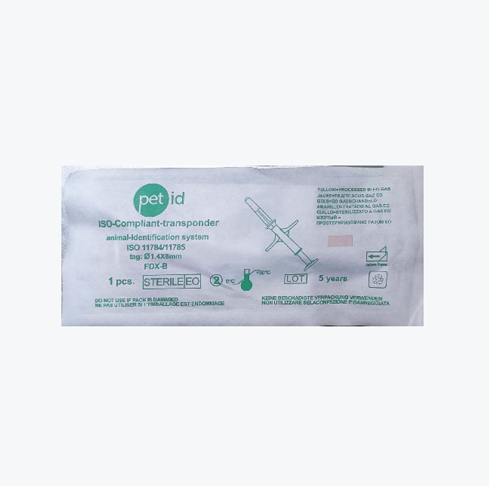 Microchip para mascotas Pet ID 1