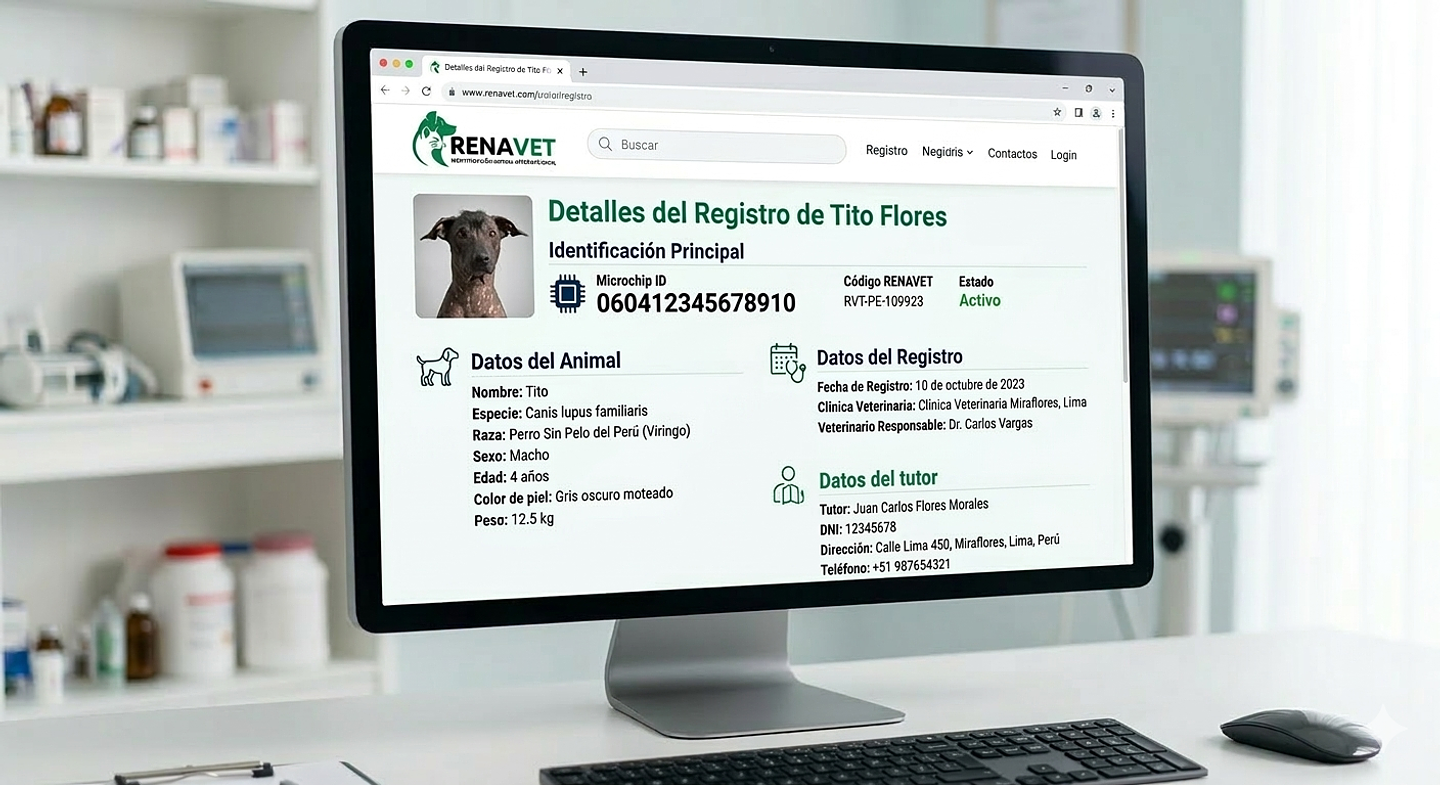 Registro de Microchips mascotas - RENAVET Perú 1