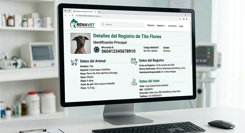 Registro de Microchips mascotas - RENAVET Perú 1