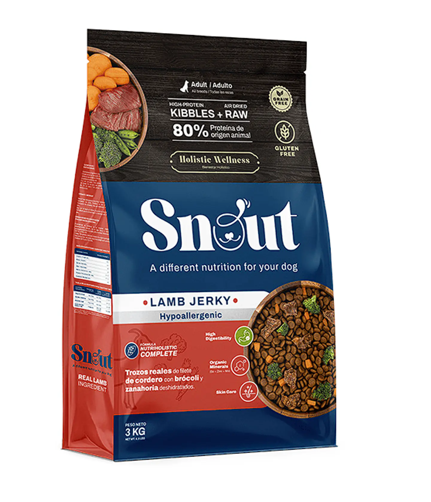Snout croqueta 3kg Lamb All Breeds Hypoallergenic 1