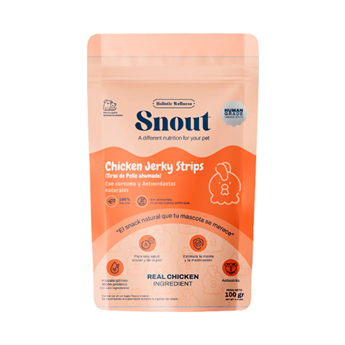 Snout snacks Chicken 100g Ahumadas for Dogs&Cats 2