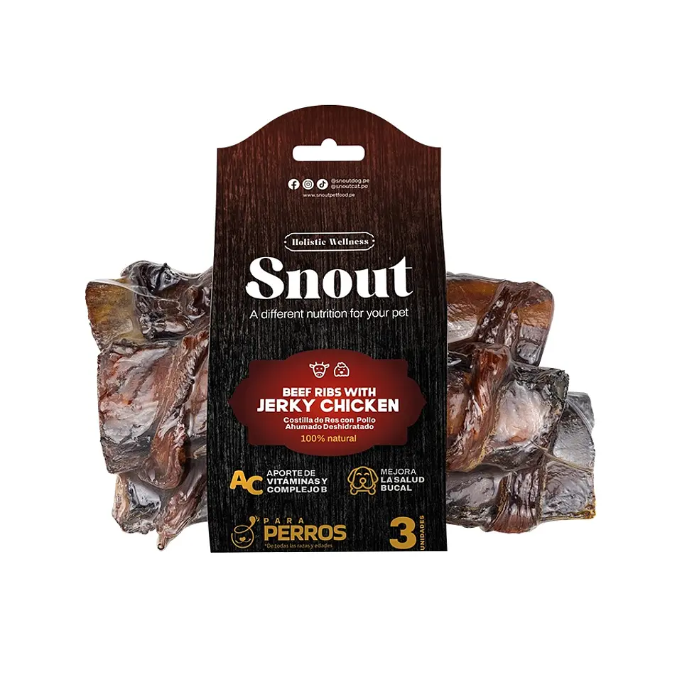 Snout - Costilla De Res C/ Pollo Ahumado 3Un 1