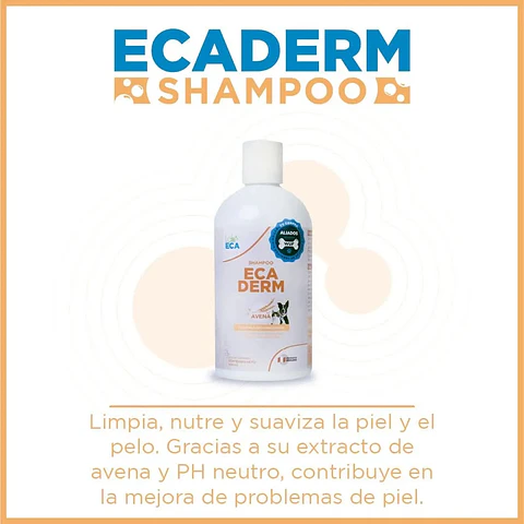 Shampoo de Limpieza Avena Perro/Gato  EcaDerm