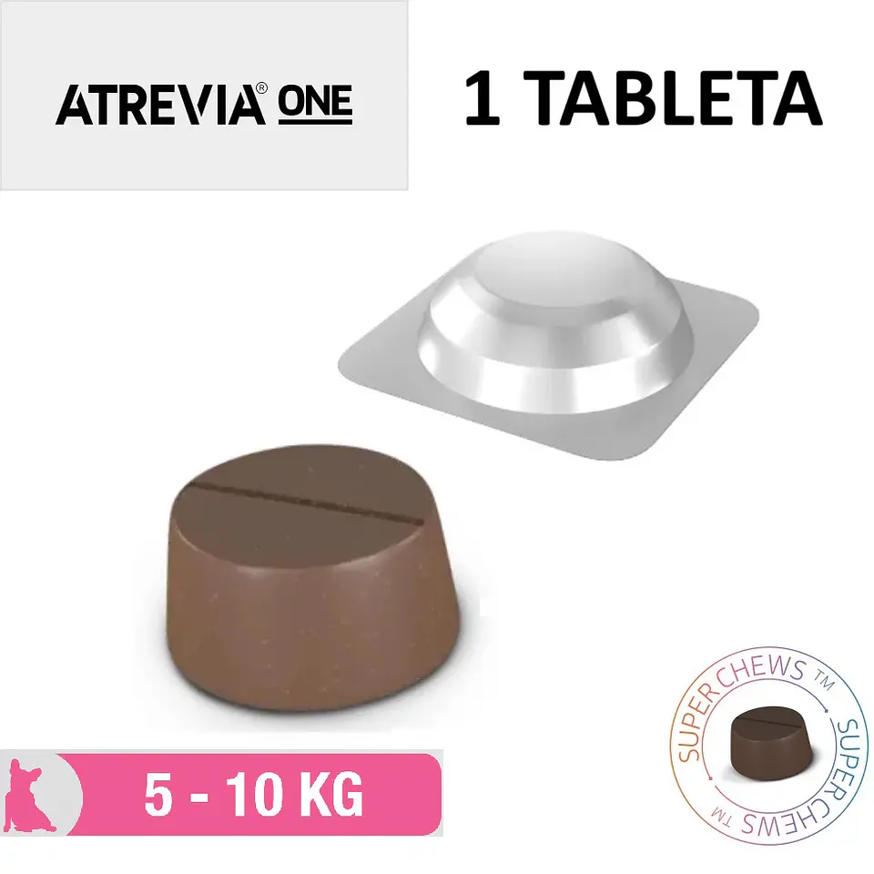 Atrevia One Small 5 A 10 Kg, 1 Tableta 1