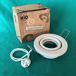 Foco Embutido con base Dirigible- RIO Lumiaries DL65-WH-CH