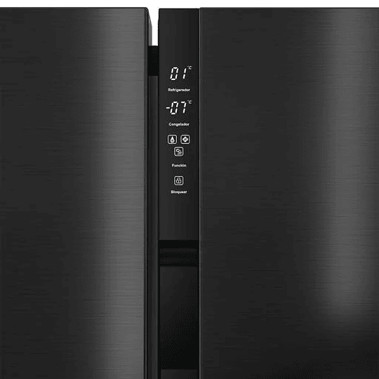 Refrigerador Galanz 2 puertas 570 LT - NO FROST - GLR570SS1N01 (Detalle puerta por exhibición)