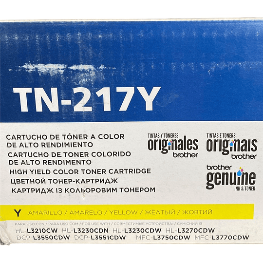 Tóner Original Brother TN-217 Amarillo (ml)