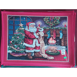 Limpiapiés 40x60 navidad santa Claus lista