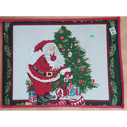 Limpiapiés 50x70 diseño santa saluda Navidad