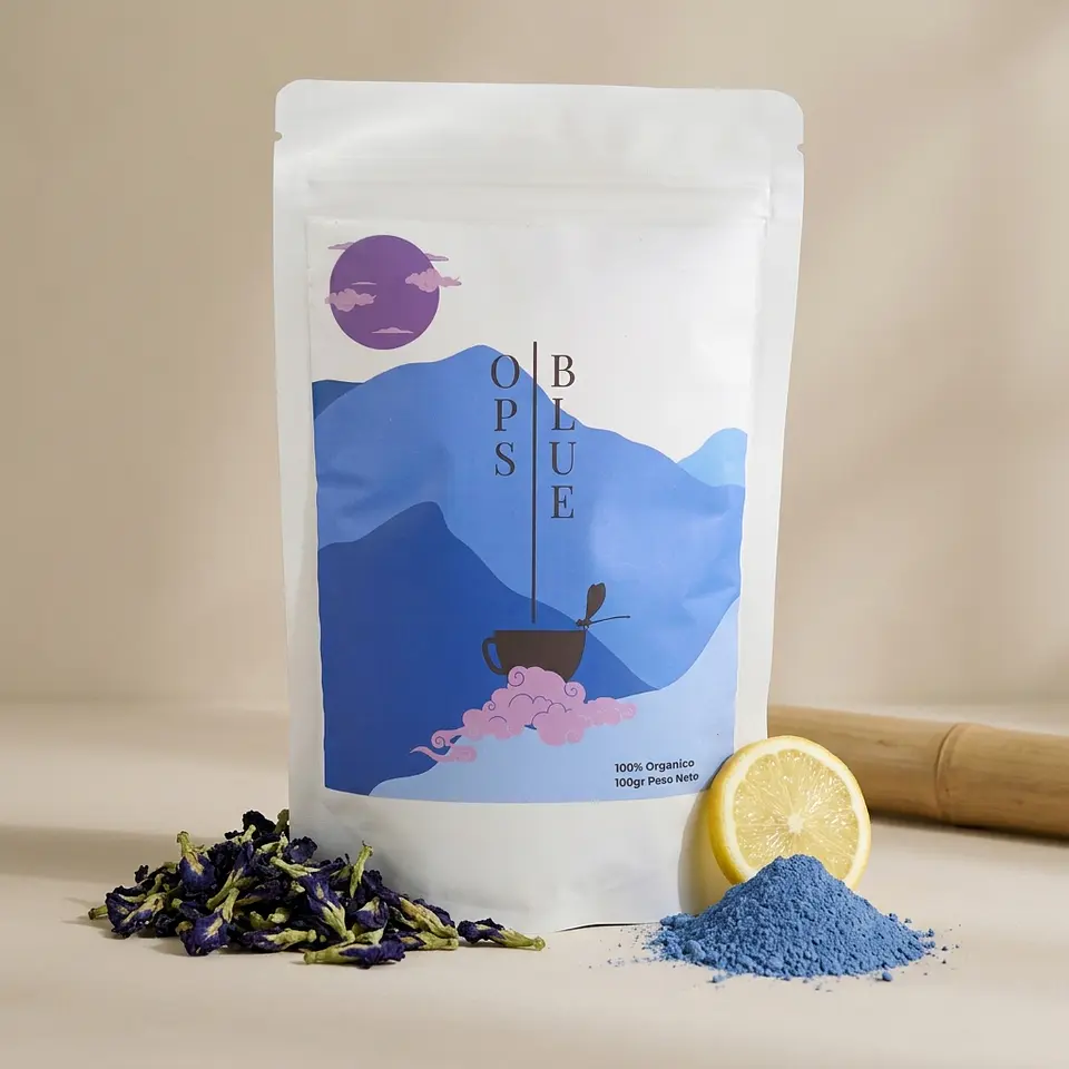 Blue matcha (butterfly pea) en polvo 100gr 2