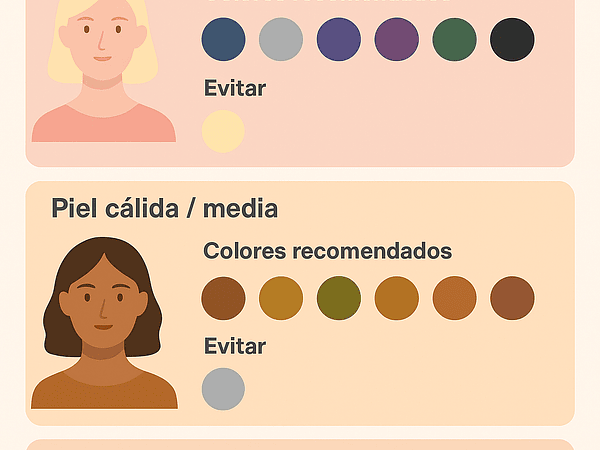 ¿Qué color es el más adecuado según mi tono de piel? 