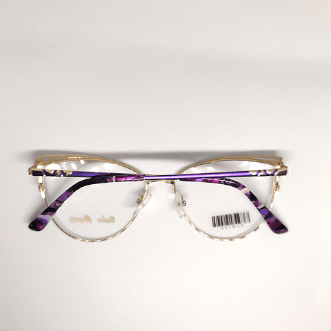 Gafas Mujer, Metalica semi-agatada Uva