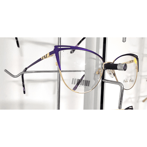 Gafas Mujer, Metalica semi-agatada Uva