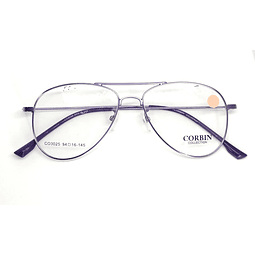 Gafas mujer Piloto Moradas, Metalicas doble puente