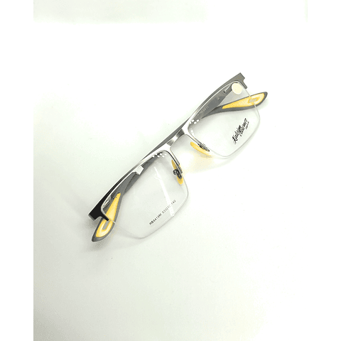Gafas Hombre Casual, Medio marco Aluminio