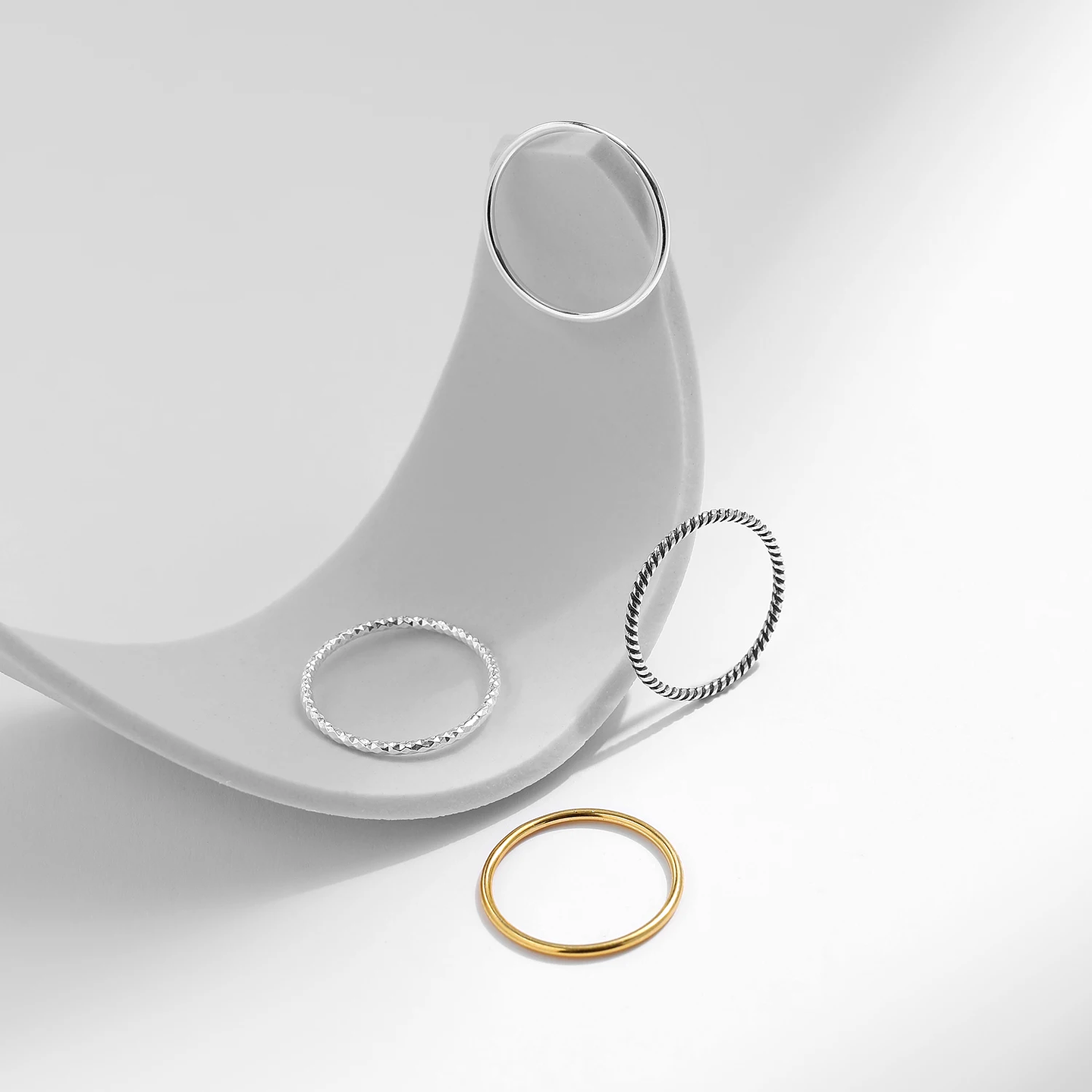 MODIAN 925 Sterling Silver Simple  6