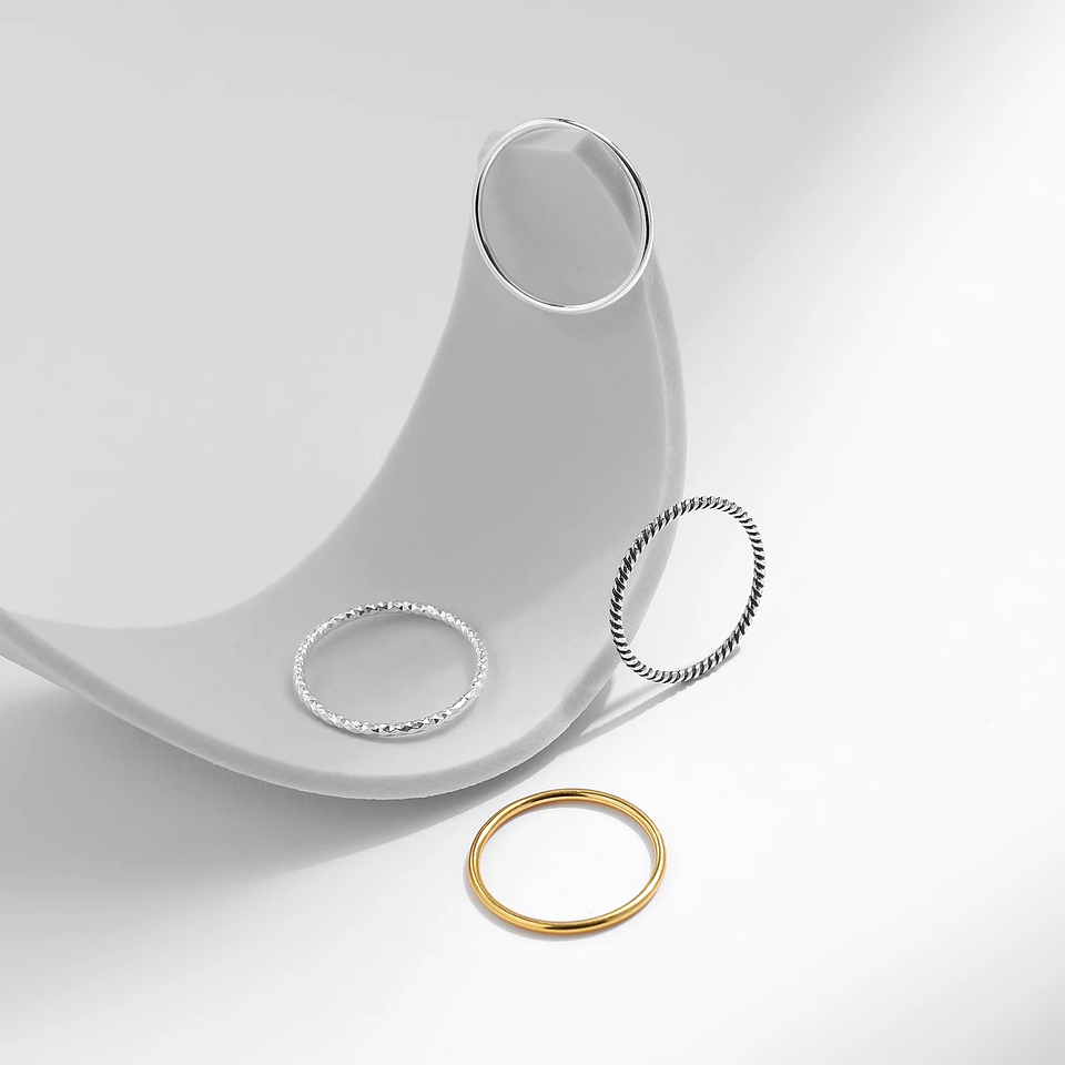 MODIAN 925 Sterling Silver Simple  6