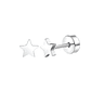 2PCS/Set Stainless Steel Heart Moon Earbone Stud Screw Ball Stud Earrings for Women  - Miniatura 10
