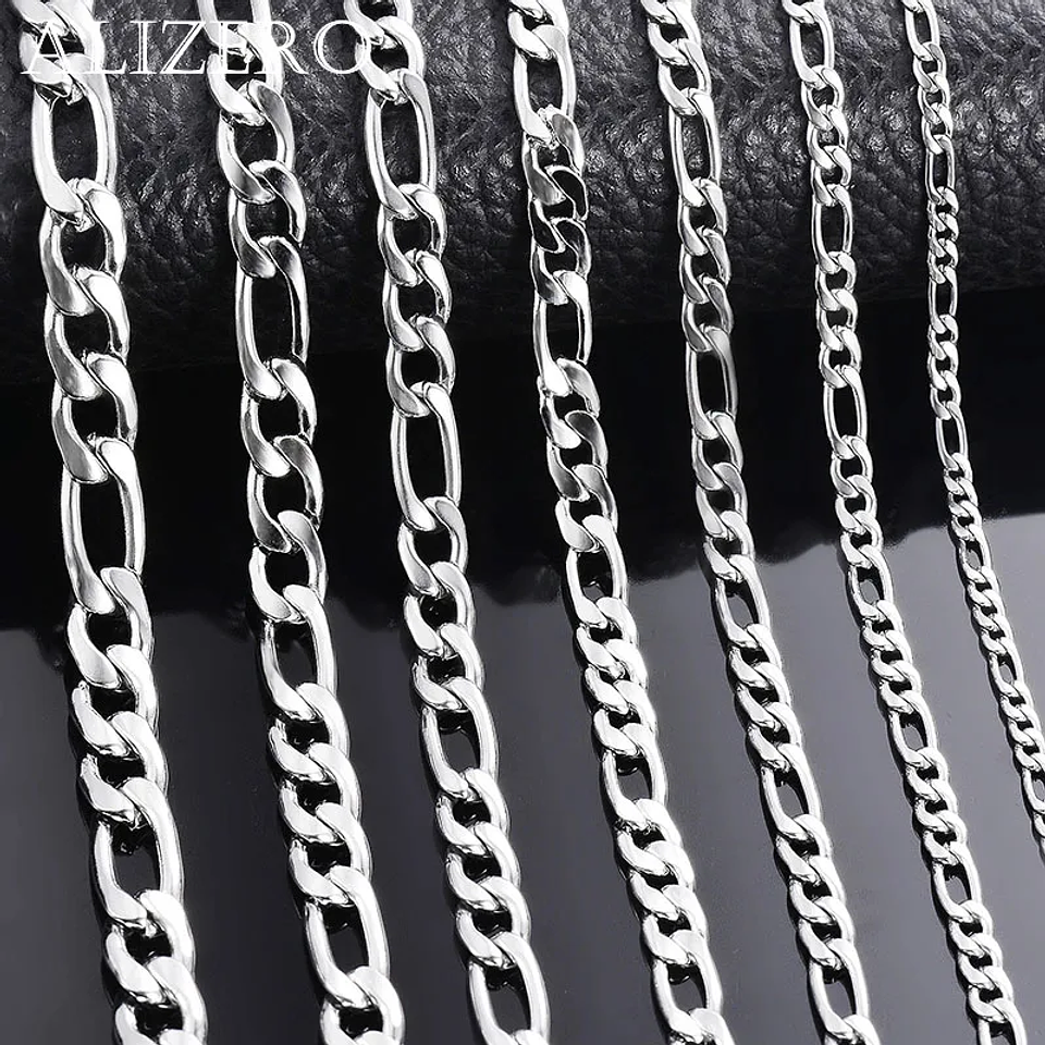 Wholesale 925 Sterling Silver Necklace 2-12mm Width 40-75cm  1