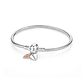 Original 925 Sterling Silver Bracelets Bangles Love Heart - Miniatura 10