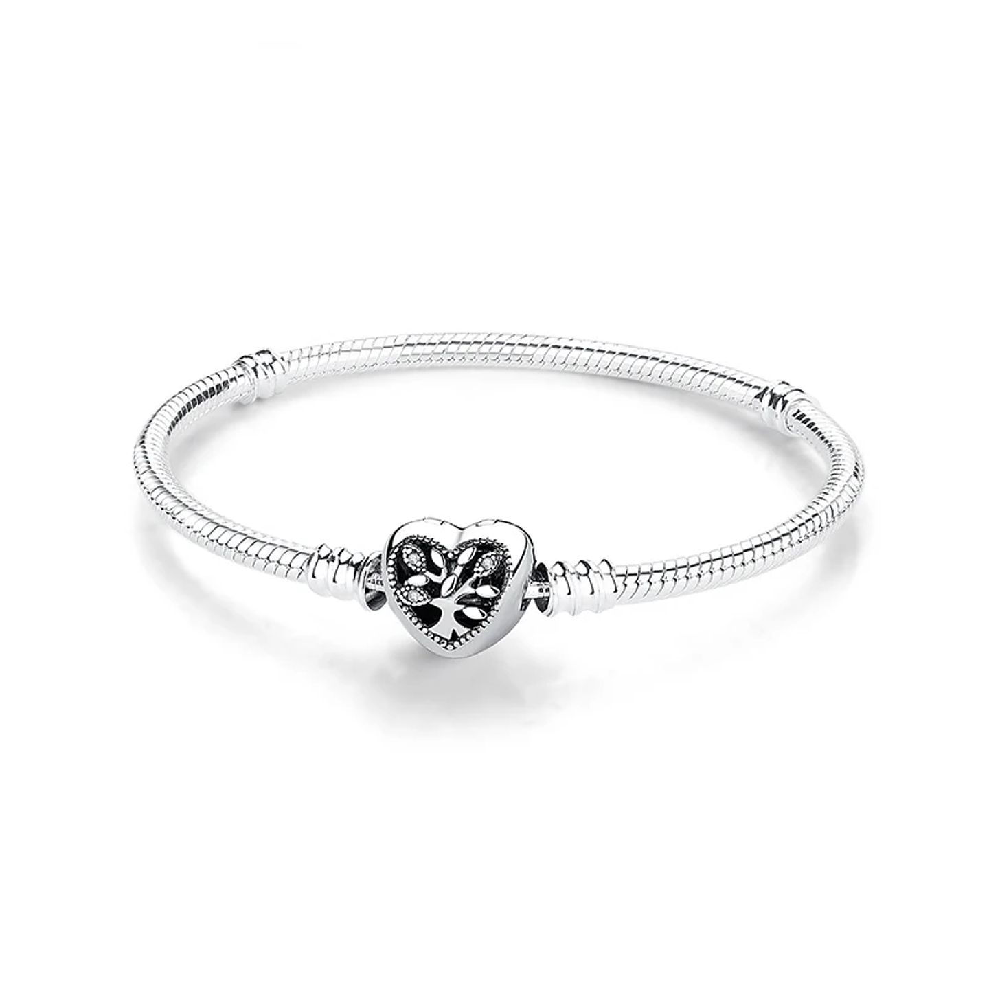 Original 925 Sterling Silver Bracelets Bangles Love Heart 20