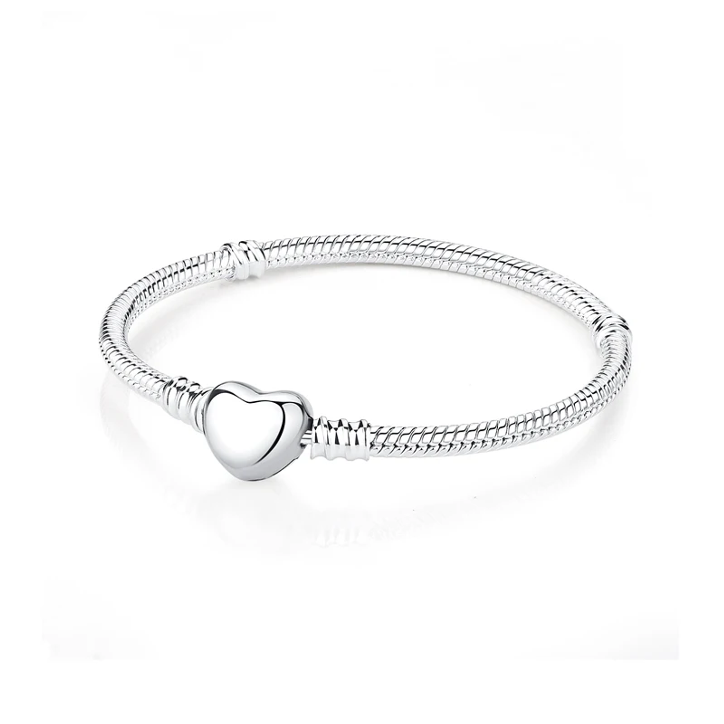 Original 925 Sterling Silver Bracelets Bangles Love Heart 22