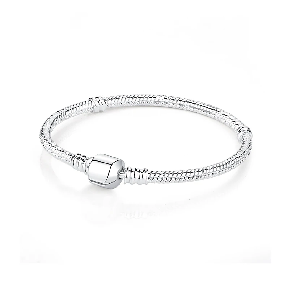 Original 925 Sterling Silver Bracelets Bangles Love Heart 25