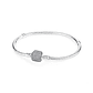 Original 925 Sterling Silver Bracelets Bangles Love Heart - Miniatura 31