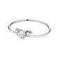 Original 925 Sterling Silver Bracelets Bangles Love Heart - Miniatura 32