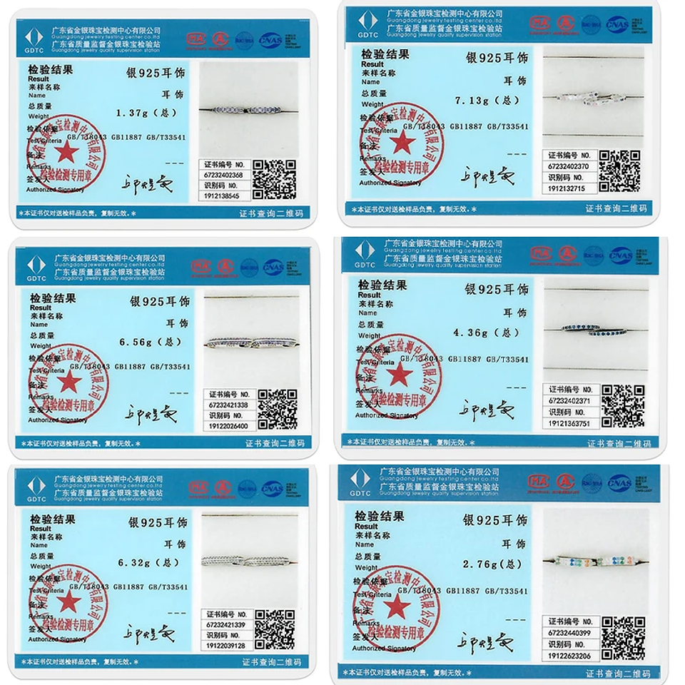 925 Sterling Silver Hoops Earrings for Women Girls 5