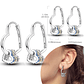 925 Sterling Silver Hoops Earrings for Women Girls - Miniatura 25