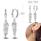 925 Sterling Silver Hoops Earrings for Women Girls - Miniatura 27