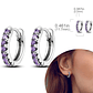 925 Sterling Silver Hoops Earrings for Women Girls - Miniatura 47